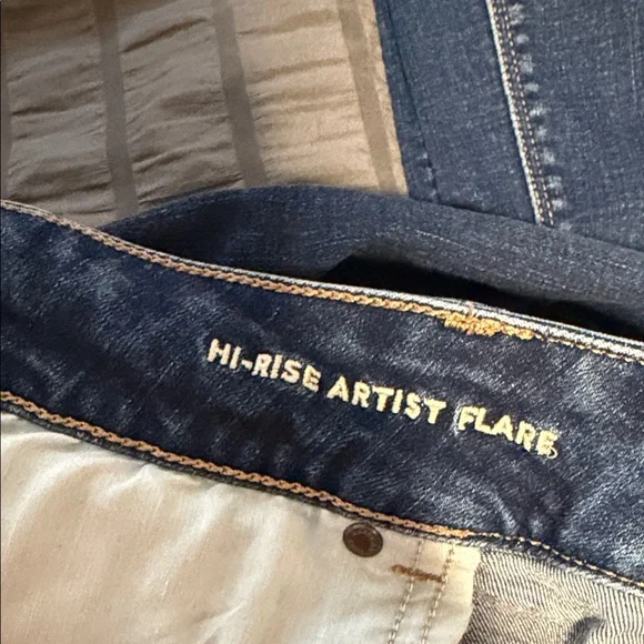 American Eagle Outfitters Dark Blue Straight Leg Jeans - Picture 3 of 4